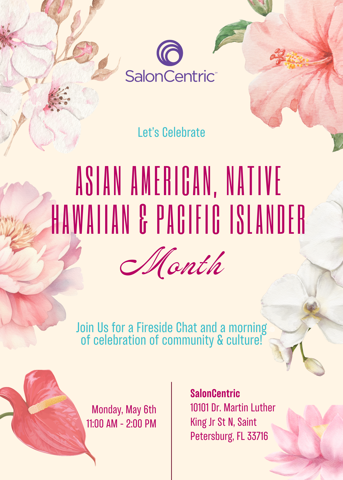 SalonCentric AANHPI campaign poster