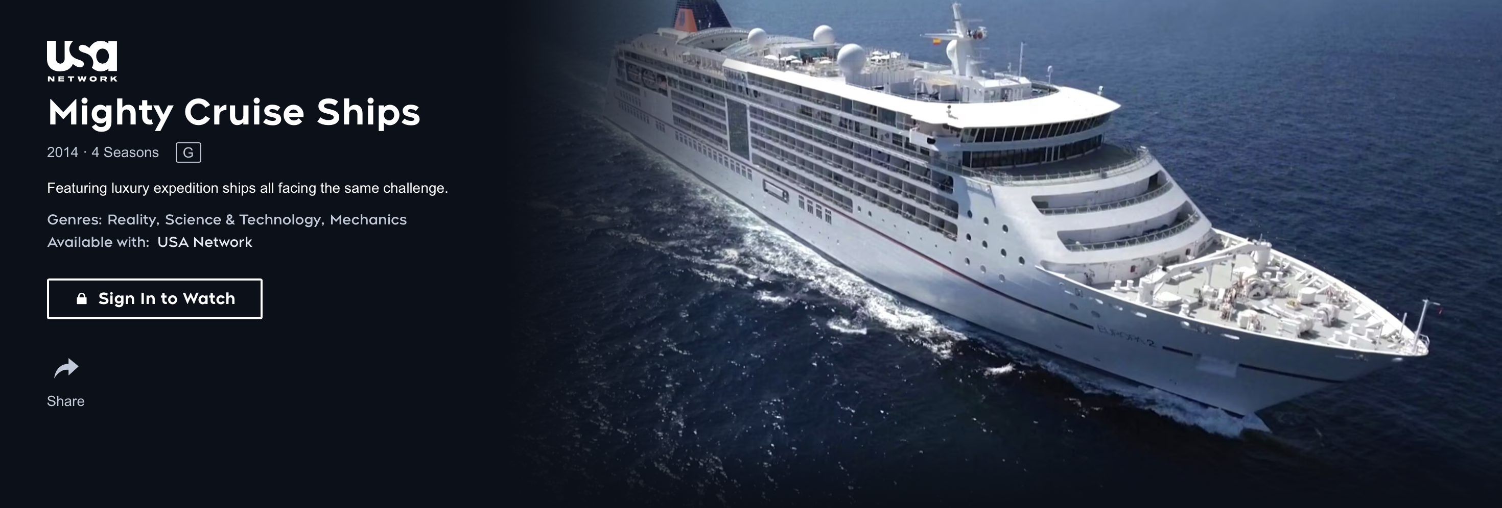 Mighty Cruise Ships marketing material